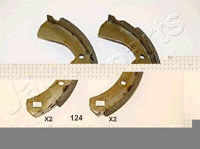 JapanParts GF-124AF комплект тормозных колодок на NISSAN SUNNY (140Y, 150Y)