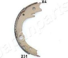 JAPANPARTS К-т колодок торм.ручной тормоз зад.Toyota AVENSIS (T25) 1.6 VVT-i/Corolla 00- (GF-231AF)