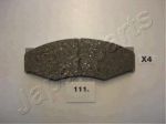 JapanParts PA-111P комплект высокоэффективных тормозных колодок на NISSAN BLUEBIRD Hatchback (T72, T12)
