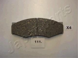 JapanParts PA-111P комплект высокоэффективных тормозных колодок на NISSAN BLUEBIRD Hatchback (T72, T12)