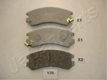 JapanParts PA-135AF комплект тормозных колодок, дисковый тормоз на SUZUKI SWIFT II седан (AH, AJ)