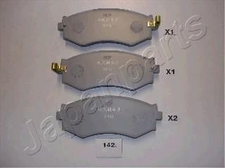 JapanParts PA-142AF комплект тормозных колодок, дисковый тормоз на NISSAN PRIMERA Traveller (W10)