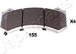 JapanParts PA-155AF комплект тормозных колодок, дисковый тормоз на NISSAN GT-R (R35)