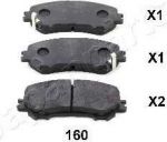 JapanParts PA-160AF комплект тормозных колодок, дисковый тормоз на NISSAN QASHQAI (J11, J11_)