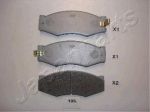 JapanParts PA-195AF комплект тормозных колодок, дисковый тормоз на NISSAN BLUEBIRD Hatchback (T72, T12)