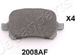 JapanParts PA-2008AF комплект тормозных колодок, дисковый тормоз на TOYOTA PREVIA (MCR3_, ACR3_, CLR3_)