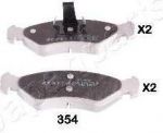 JAPANPARTS Колодки тормозные дисковые, комплект (PA-354AF)