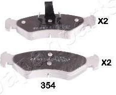 JAPANPARTS Колодки тормозные дисковые, комплект (PA-354AF)