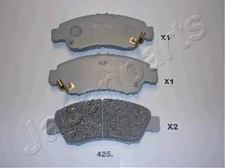 JAPANPARTS Колодки передние HONDA Civic 91-01/ Jazz 02-08 mot.1,2/1,4/1,5/1,6V (PA-425AF)