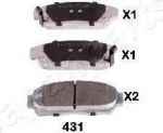 JapanParts PA-431AF комплект тормозных колодок, дисковый тормоз на HONDA INTEGRA купе (DC2, DC4)