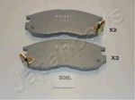 JAPANPARTS Комплект тормозных колодок, диско (PA-530AF)