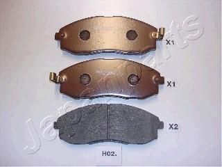 JAPANPARTS Комплект тормозных колодок, диско (PA-H02AF)