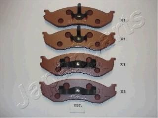 JAPANPARTS Комплект экономичных тормозных колодок (PA057P)