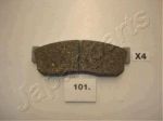 JAPANPARTS Комплект тормозных колодок, диско (PA101AF)