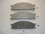 JAPANPARTS Комплект тормозных колодок, диско (PA137AF)