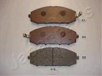 JAPANPARTS Комплект тормозных колодок, диско (PA178AF)