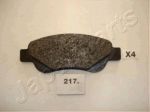 JAPANPARTS Комплект тормозных колодок, диско (PA217AF)