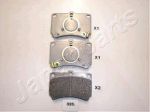 JAPANPARTS Комплект тормозных колодок, диско (PA326AF)