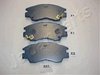 JAPANPARTS Комплект экономичных тормозных колодок (PA527P)
