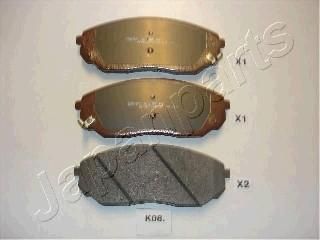 JAPANPARTS Комплект тормозных колодок, диско (PAK08AF)