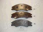 JAPANPARTS Комплект тормозных колодок, диско (PAK11AF)
