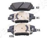 JAPANPARTS Колодки тормозные дисковые передн KIA Sorento 2.0C (PAK26AF)