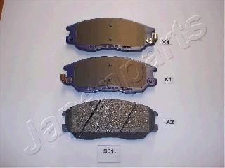 JAPANPARTS Комплект тормозных колодок, диско (PAS01AF)