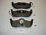 JAPANPARTS Комплект тормозных колодок, диско (PP-001AF)