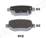 JapanParts PP-013AF комплект тормозных колодок, дисковый тормоз на CHERY TIGGO