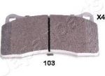 JapanParts PP-103AF комплект тормозных колодок, дисковый тормоз на NISSAN GT-R (R35)