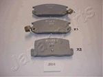 JapanParts PP-204AF комплект тормозных колодок, дисковый тормоз на TOYOTA MR 2 III (ZZW3_)