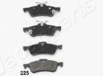 JAPANPARTS К-т торм.колод.диск.зад.Toyota YARIS 1.0 VVT-I 06- (PP-225AF)