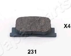 JapanParts PP-231AF комплект тормозных колодок, дисковый тормоз на BYD F3