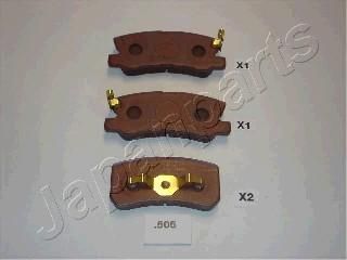 JAPANPARTS Комплект экономичных тормозных колодок (PP-505P)