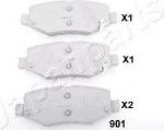 JAPANPARTS Комплект тормозных колодок, диско (PP-901AF)