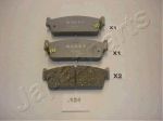 JAPANPARTS Комплект тормозных колодок, диско (PP124AF)