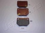 JAPANPARTS Комплект тормозных колодок, диско (PP129AF)