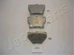 JAPANPARTS Комплект тормозных колодок, диско (PP203AF)