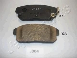 JAPANPARTS Комплект тормозных колодок, диско (PP304AF)