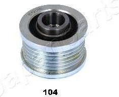 JapanParts RA-104 механизм свободного хода генератора на NISSAN TIIDA Наклонная задняя часть (C11X)