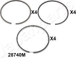 JapanParts RC28740M поршневое кольцо на TOYOTA HILUX II пикап (LN8_, RN5_, LN6_, YN6_, YN5_, LN5_, RN6_)