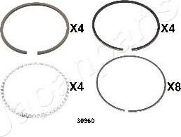 JapanParts RC30960 поршневое кольцо на MAZDA 323 III (BF)