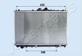 JapanParts RDA163026 радиатор, охлаждение двигателя на MITSUBISHI CARISMA (DA_)