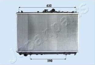 JapanParts RDA163027 радиатор, охлаждение двигателя на MITSUBISHI CARISMA (DA_)