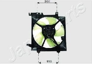 JapanParts VNT241010 вентилятор, охлаждение двигателя на SUBARU LEGACY III универсал (BE, BH)