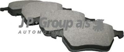 JP 1163604810 GROUP КОЛОДКИ ТОРМОЗНЫЕ ДИСКОВЫЕ ПЕРЕДНИЕ / AUDI A-4,VW PASSAT-V ( БЕЗ ДАТЧИКОВ) 95~