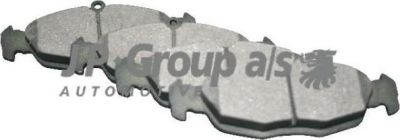 JP 1263600810 GROUP Колодки тормозные дисковые передние / DAEWO Lanos,Nexia; OPEL Astra-F,Vectra-A, Corsa-B, Tigra 83~