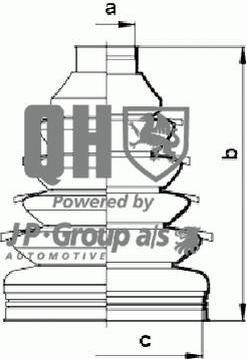 JP 1543701119 комплект пылника, приводной вал на FORD COUGAR (EC_)