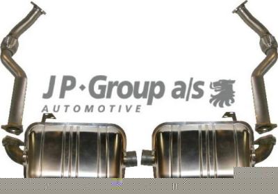 JP 1620602510 система глушителя для спортивного автомобиля на PORSCHE BOXSTER (987)