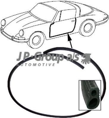 JP 1685700500 уплотнение двери на PORSCHE 911 кабрио